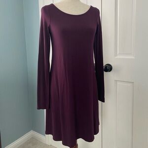 Express burgundy knit dress